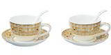 Gmi Porcelain Cup And Saucer Set Of 2