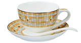 Gmi Porcelain Cup And Saucer Set Of 2