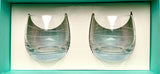 Tiffany & CO Cadence Swirl Set Of 2 Glass Tumbler