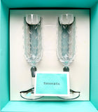 Tiffany & CO D5H20.5 Floret Motif Set Of 2 Champagne Flutes