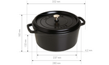 Staub 7 Quarter Cast Iron Round Cocotte