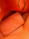 Michael Kors Orange & Beige Colour Leather Shoulder Bag