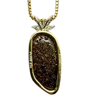 18K Yellow Gold Boulder Opal Diamond Pendant (Cert)