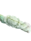 Natural Jadeite Bangle With Carving