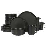 Stone Lain 16pcs Matte Black Colour Dinnerware Set