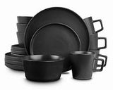 Stone Lain 16pcs Matte Black Colour Dinnerware Set