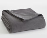 Vellux 66x90" Fleece Grey Colour Blanket