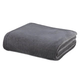 Vellux 66x90" Fleece Grey Colour Blanket