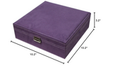 Sodynee Two Layer Lint Jewelry Box