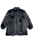 Fur Coat-Black Mink Fur Saga Mink
