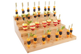 Restaurantware Multi Level Bamboo Food Skewer Holder