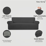 Easy Going Dark Grey Sofa Slip Cover