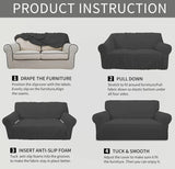 Easy Going Dark Grey Sofa Slip Cover