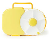 Gobe Honey Yellow Colour Lunch Box With Snack Spinner