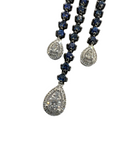Blue Sapphire Diamond Earring