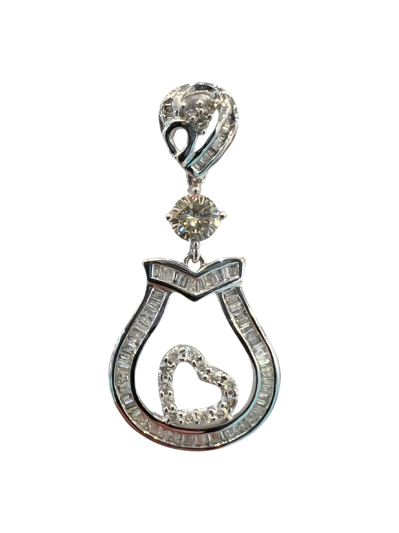 White Gold Diamond Pendant