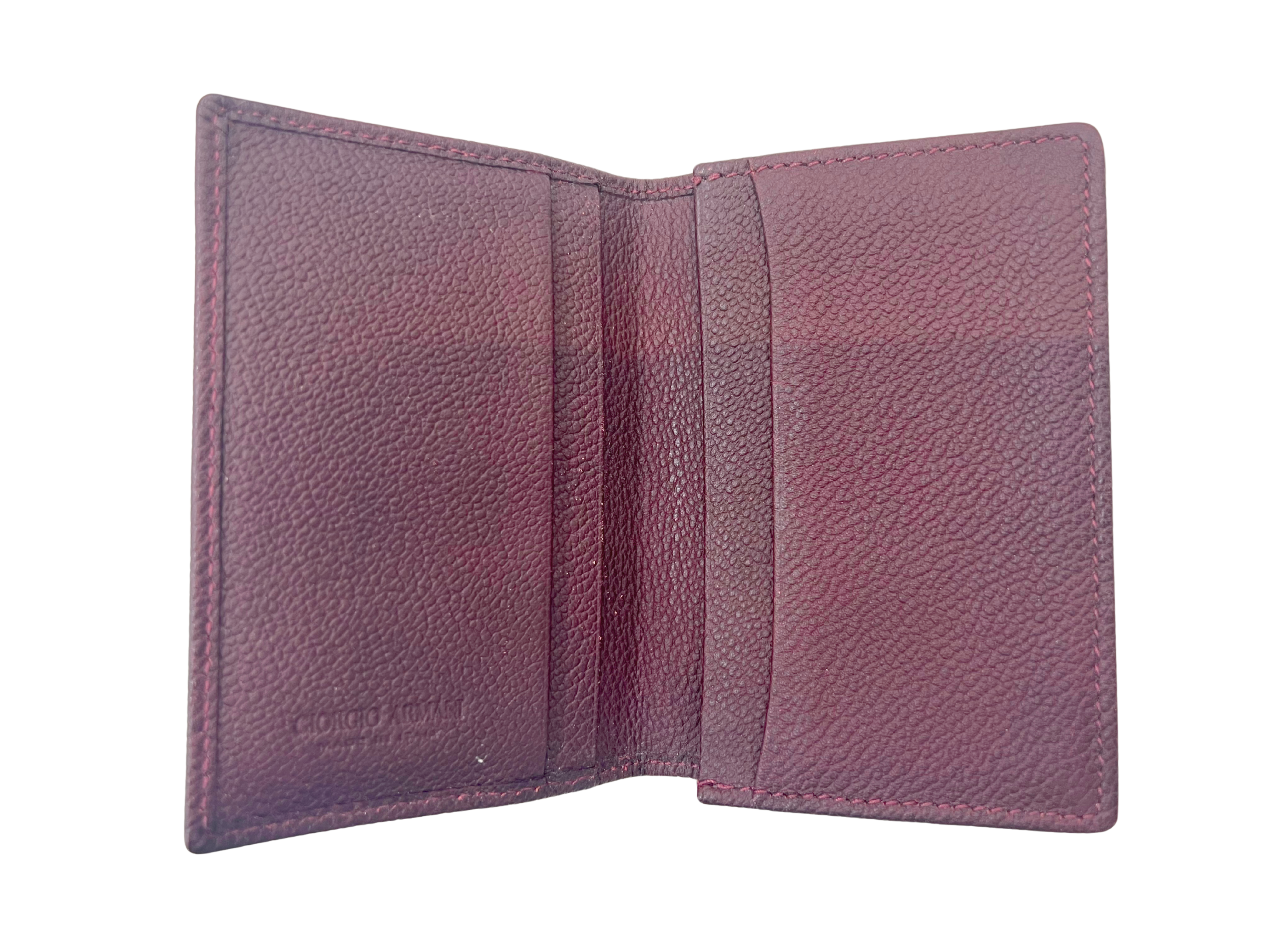 Giorgio Armani Leather Card Case Secondary image