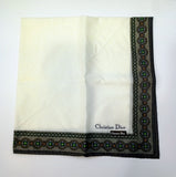 Christian Dior Handkerchief-White Grey 48x48