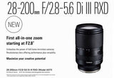 Tamron AFA071S700 28-200mm f2.8 Camera Lens For Sony Camera