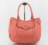 Tory Burch Tote Bag Peach Leather 2 way