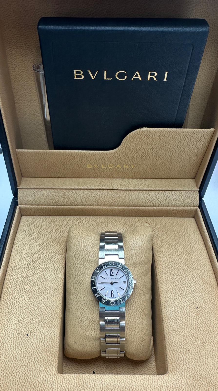 Bvlgari BB23SS MOP Pink Colour Dial Quartz Stainless Steel Lady Watch Secondary image