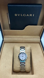 Bvlgari BB23SS MOP Pink Colour Dial Quartz Stainless Steel Lady Watch