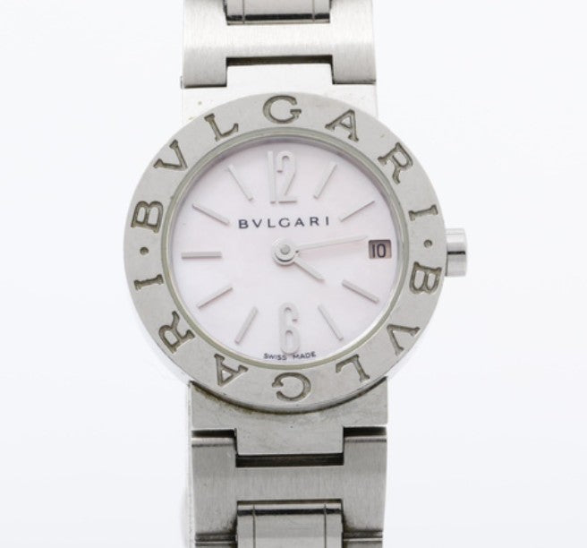 Bvlgari BB23SS MOP Pink Colour Dial Quartz Stainless Steel Lady Watch Main image