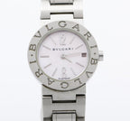 Bvlgari BB23SS MOP Pink Colour Dial Quartz Stainless Steel Lady Watch
