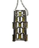 PT900 Yellow Tourmaline With Diamond Necklace (Cert)