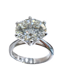 3.95 Carat 18K Lab Brown Diamond Ring