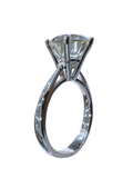 3.95 Carat 18K Lab Brown Diamond Ring