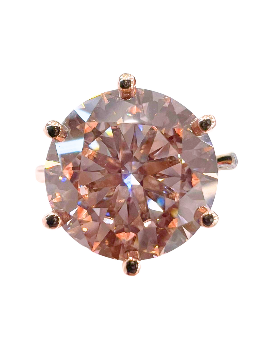 5.39 Fancy Pink Lab Grown Diamond Ring