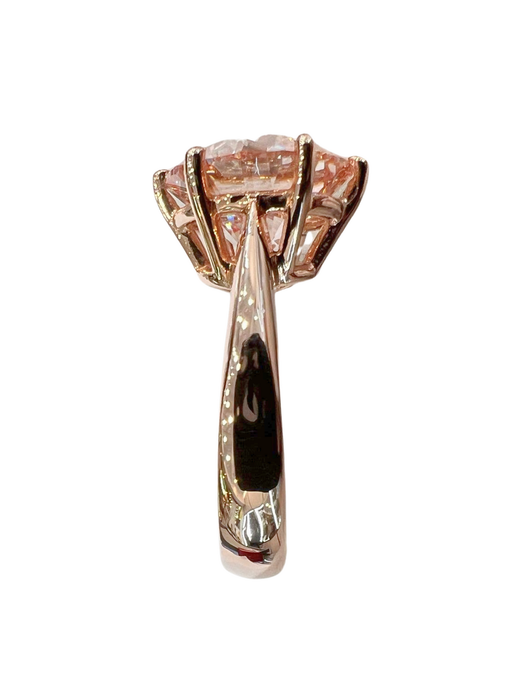 5.39 Fancy Pink Lab Grown Diamond Ring