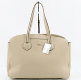 Furla Giada Leather Shoulder Bag Cream