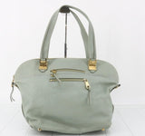 Chloe Green & Grey Colour Leather Tote Bag