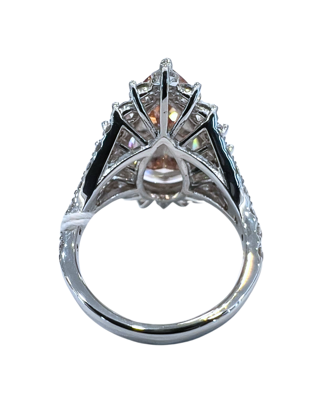 10.31 Carat Fancy Pink Lab Grown Diamond Ring