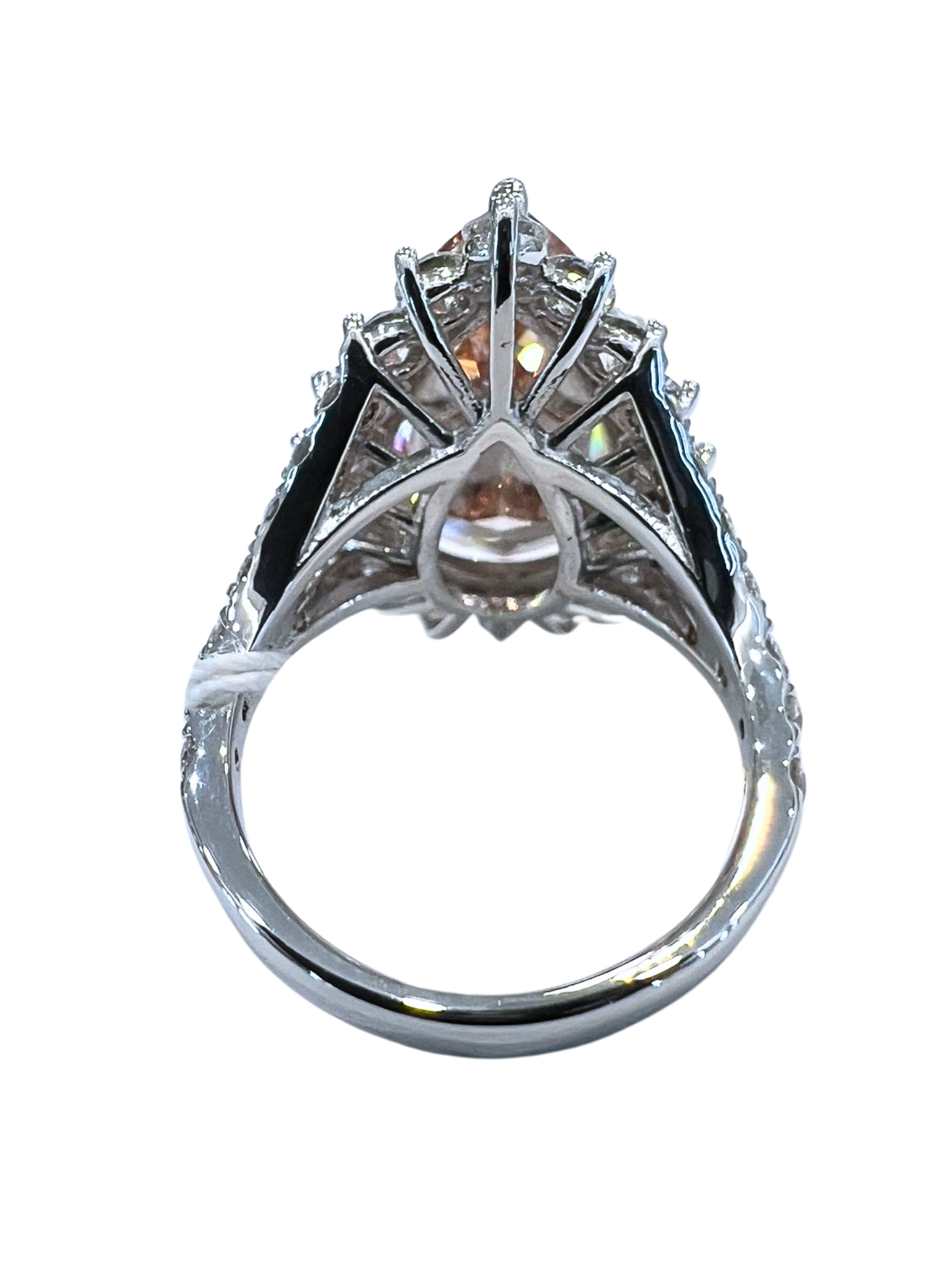 10.31 Carat Fancy Pink Lab Grown Diamond Ring