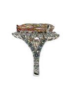 10.31 Carat Fancy Pink Lab Grown Diamond Ring