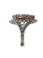 10.31 Carat Fancy Pink Lab Grown Diamond Ring