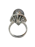 Tahitian Pearl Platinum Diamond Ring