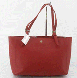 Tory Burch Red Leather Medium York Buckle Tote