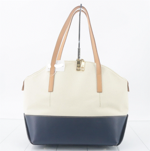 Hamano Shoulder Bag Navy White 4 studs Main image