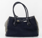 Tory Burch Leather Trim Savannah Print Canvas Tote