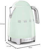 Smeg KLF04PGUK Variable Temperature Green Colour 1.7L Kettle