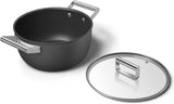 Smeg CKFC2411CRM 24cm Non Stick Cream Colour With Lid Casserole