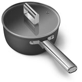 Smeg CKFS2011BLM 20cm Black Colour Non Stick Saucepan