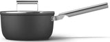 Smeg CKFS2011BLM 20cm Black Colour Non Stick Saucepan