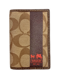 Coach Monogram Bifold Leather Card Case