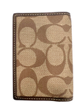 Coach Monogram Bifold Leather Card Case