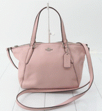 COACH K1748-F27596 Tote Bag Leather Pink